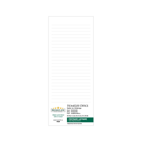 HomeLife Notepads - 3.5" x 8.5" - Slim 4