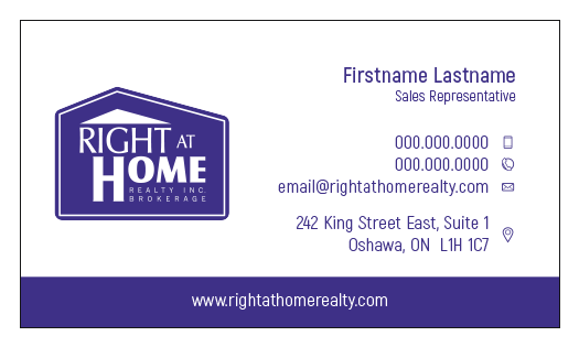 Right At Home Business Card Template - RAH-001