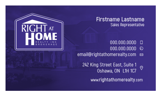 Right At Home Business Card Template - RAH-002