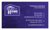 Right At Home Business Card Template - RAH-002