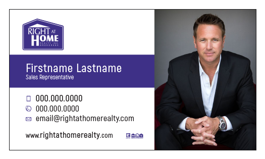 Right At Home Business Card Template - RAH-009
