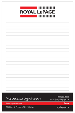 RLP Notepads - 5.5" x 8.5" - Half Page 1