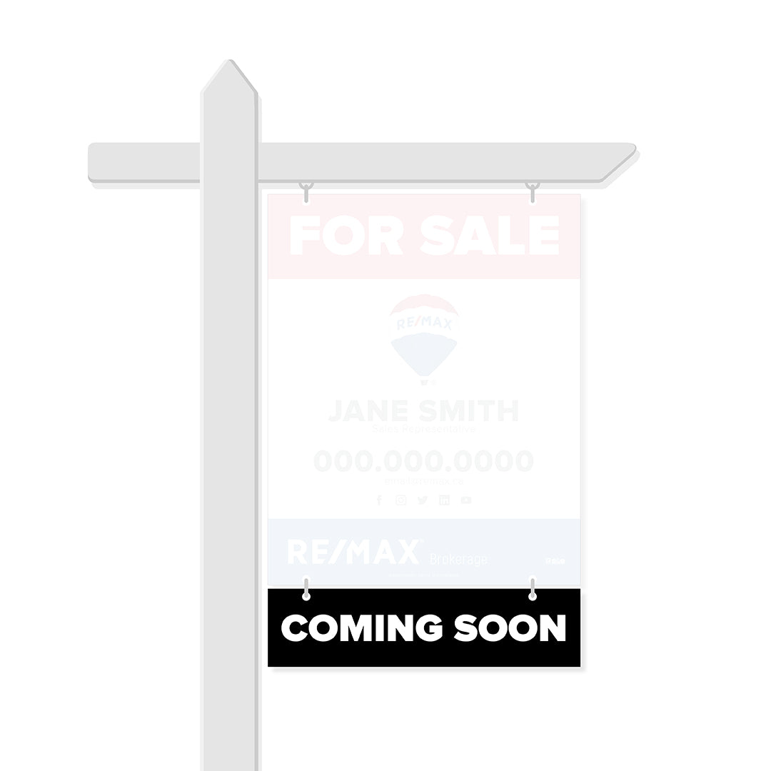 Coming Soon Rider Sign Remax Rider Signs - Coming Soon