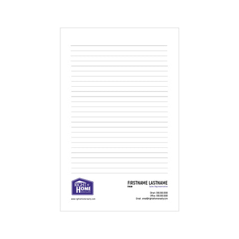 RAH Notepads - 5.5" x 8.5" - Half Page 2