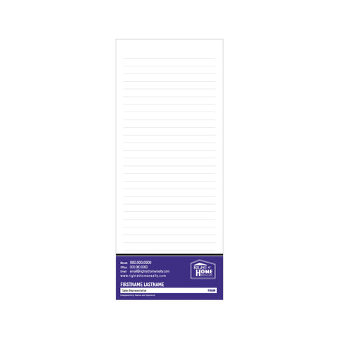 RAH Notepads - 3.5" x 8.5" - Slim 2