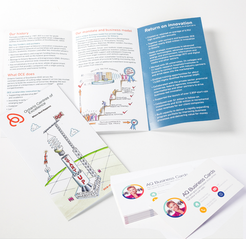 Flyers / Folded Brochure + Business Card Combo Special