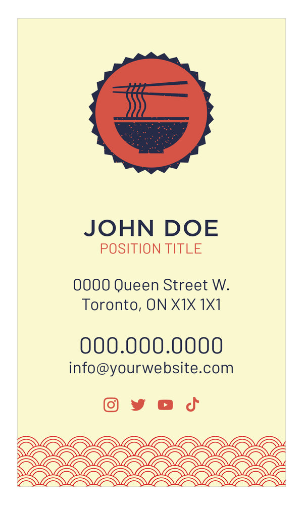 Ramen House Business Card - FT - HDS-95