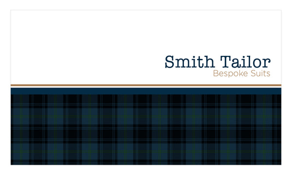 Classic Tartan Business Card - FT - HDS-60