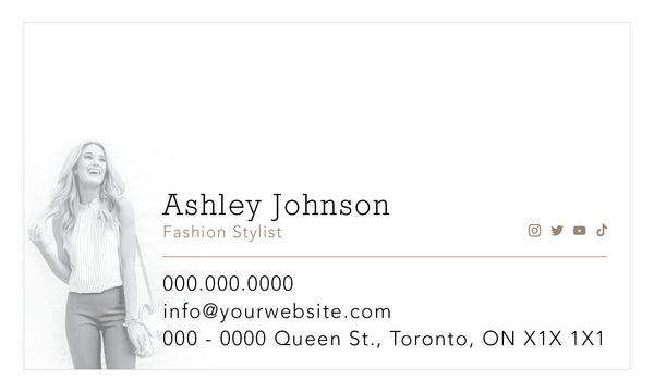 Fashion Sketch Business Card - FT - HDS-64