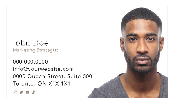 Portrait Profile Business Card - FT - HDS-65