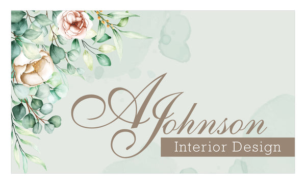 Botanical Grace Business Card - FT - HDS-66