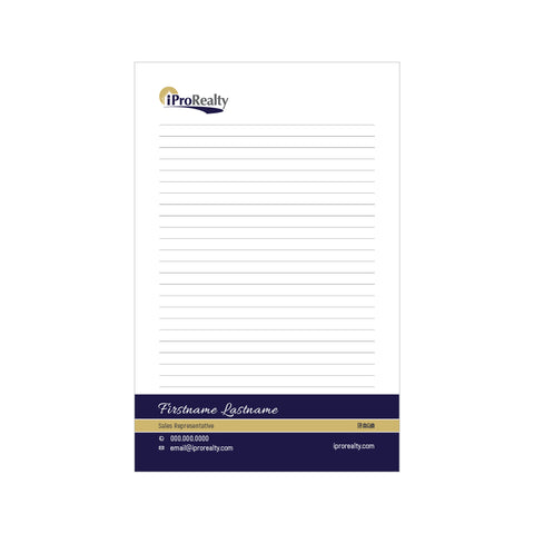 iPro Notepads - 5.5" x 8.5" - Half Page 1