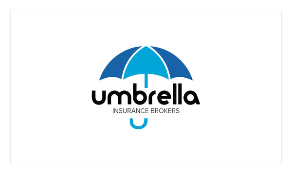 Blue Umbrella Business Card - FT - HDS-80