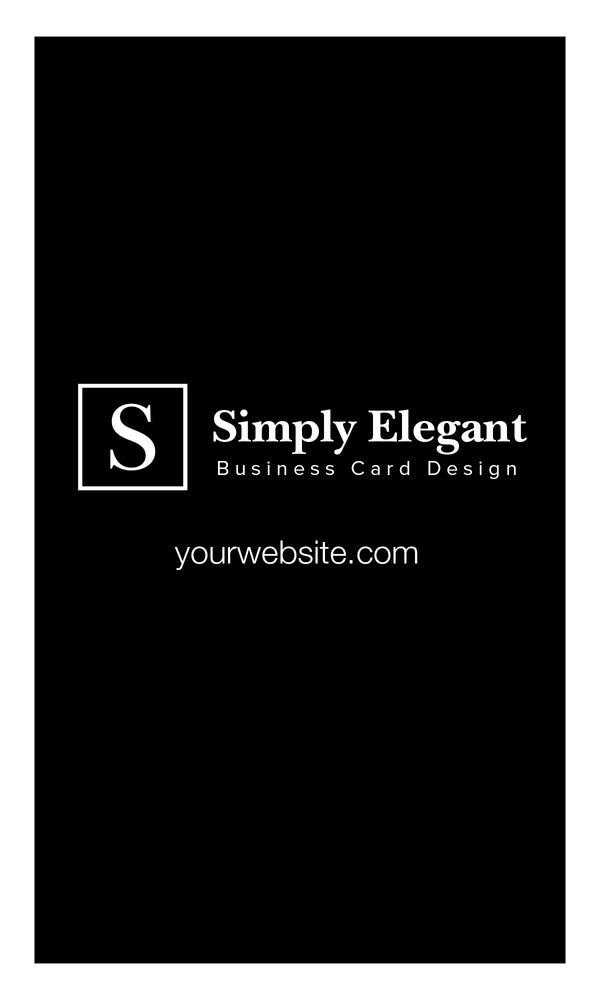 Simply Elegant Business Card - FT - HDS-92