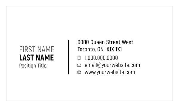 Essential Divider Business Card - FT - HDS-71