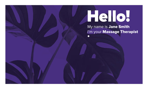 Violet Wellness Business Card - FT - HDS-73