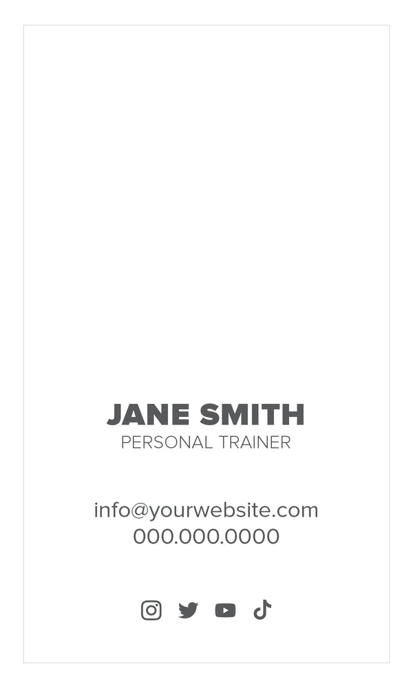 Bold Trainer Business Card - FT - HDS-94