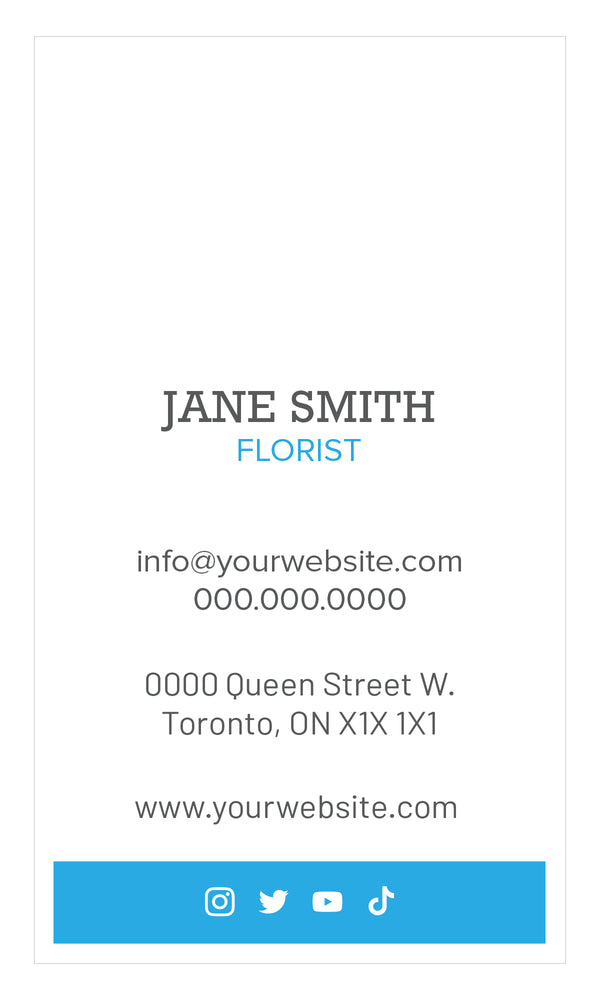Florist Minimal Business Card - FT - HDS-93