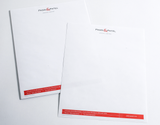 Custom printed letterhead with logo and business details, sample view 2 — 2
