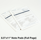 8.5 × 11 inch full page custom printed notepad, sample view 2 — 2