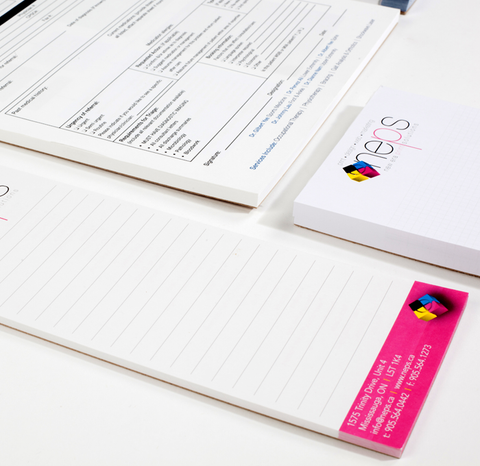 3.5 × 8.5 inch slim custom printed notepad